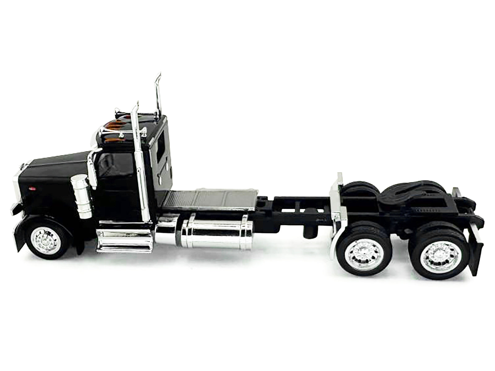 Peterbilt 589 2-Axel Day Cab Black 1/87 (HO) Plastic Model Car by HO Logistics - image 2