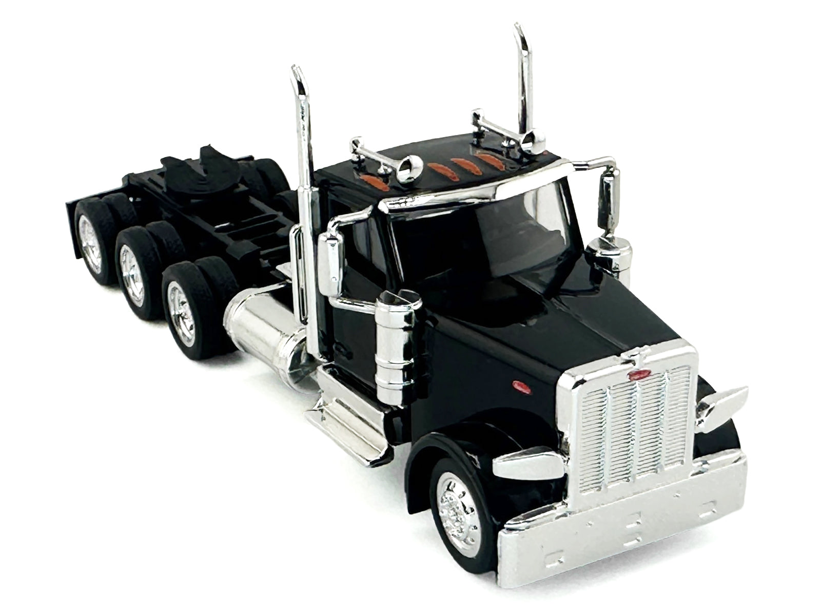 Peterbilt 589 3-Axel Day Cab Black 1/87 (HO) Plastic Model Car by HO Logistics - image 2