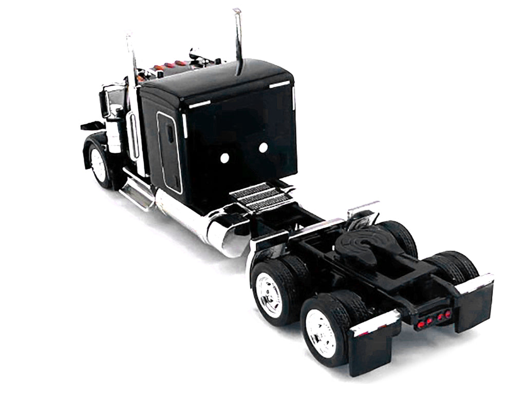 Peterbilt 589 Truck with 72 Inch Sleeper Black 1/87 (HO) Plastic Model Car by HO Logistics - image 3