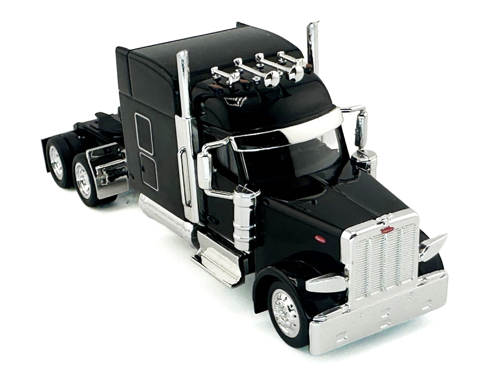 Peterbilt 589 with Stand Up Sleeper Cab Black 1/87 (HO) Plastic Model Car by HO Logistics - image 2