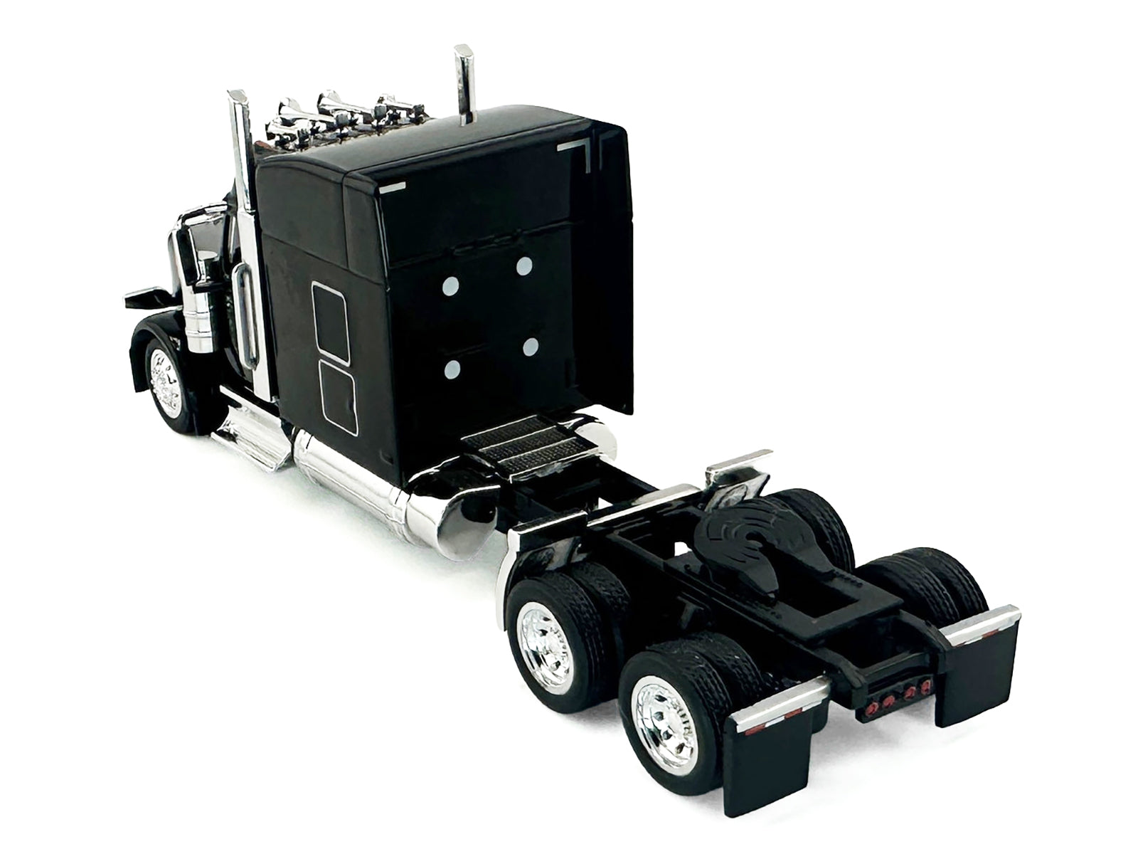Peterbilt 589 with Stand Up Sleeper Cab Black 1/87 (HO) Plastic Model Car by HO Logistics - image 4