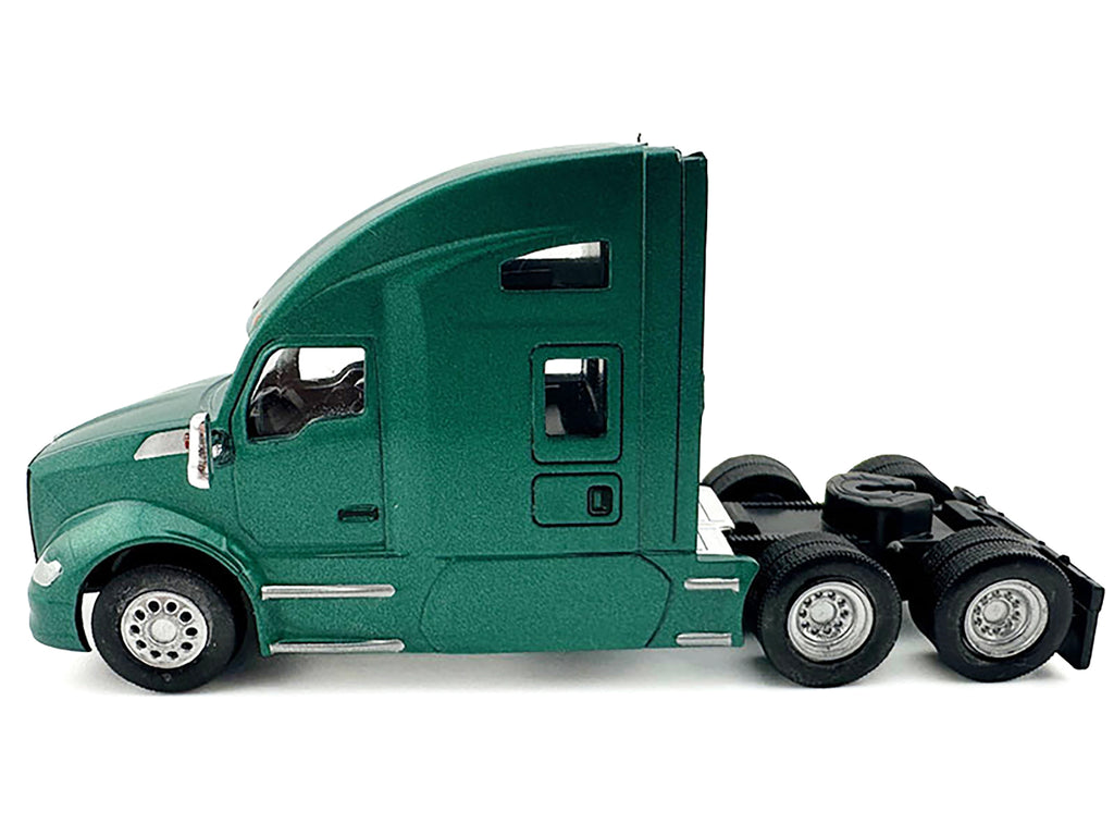 Kenworth T680 Sleeper Cab Green Metallic 1/87 (HO) Plastic Model Car by HO Logistics - image 3