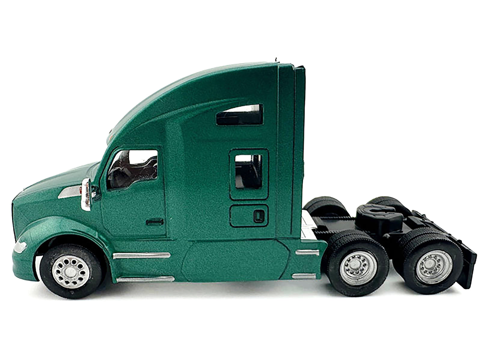 Kenworth T680 Sleeper Cab Green Metallic 1/87 (HO) Plastic Model Car by HO Logistics - image 3