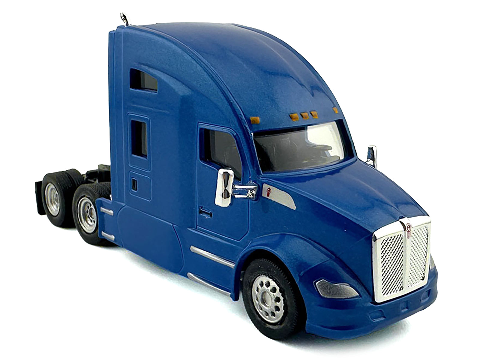 Kenworth T680 Sleeper Cab Blue Metallic 1/87 (HO) Plastic Model Car by HO Logistics - image 2