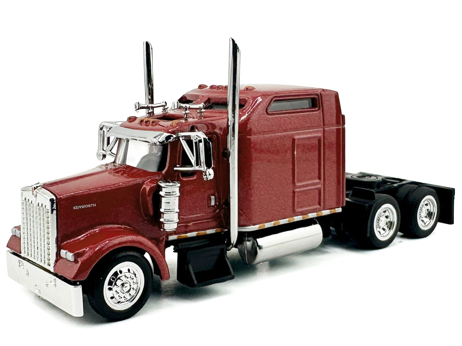Kenworth W900L Truck Tractor with Sleeper Cab Red Metallic 1/87 (HO) Scale Plastic Model Car by HO Logistics - image 2