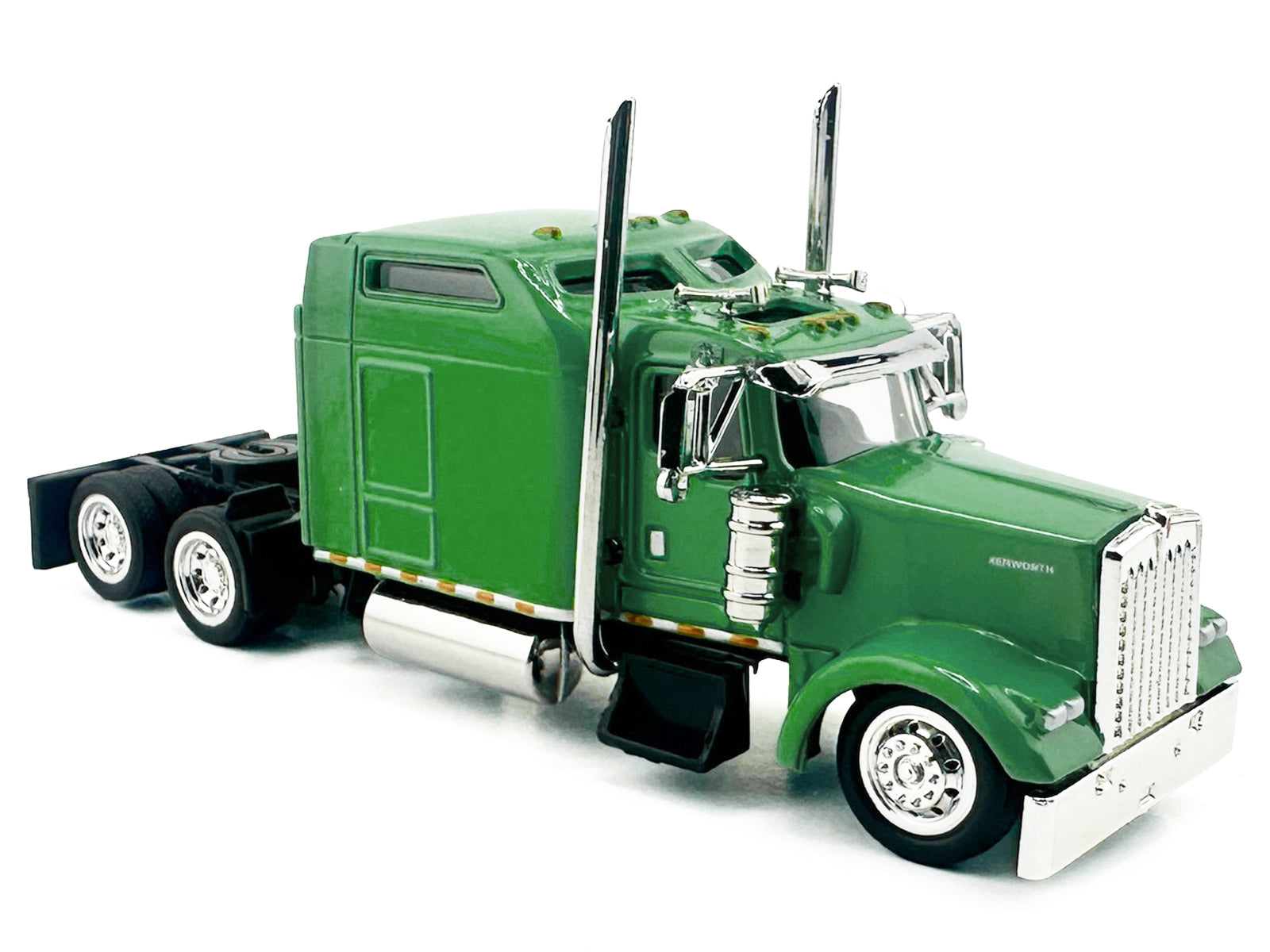 Kenworth W900L Truck Tractor with Sleeper Cab Lime Green 1/87 (HO) Scale Plastic Model Car by HO Logistics - image 3