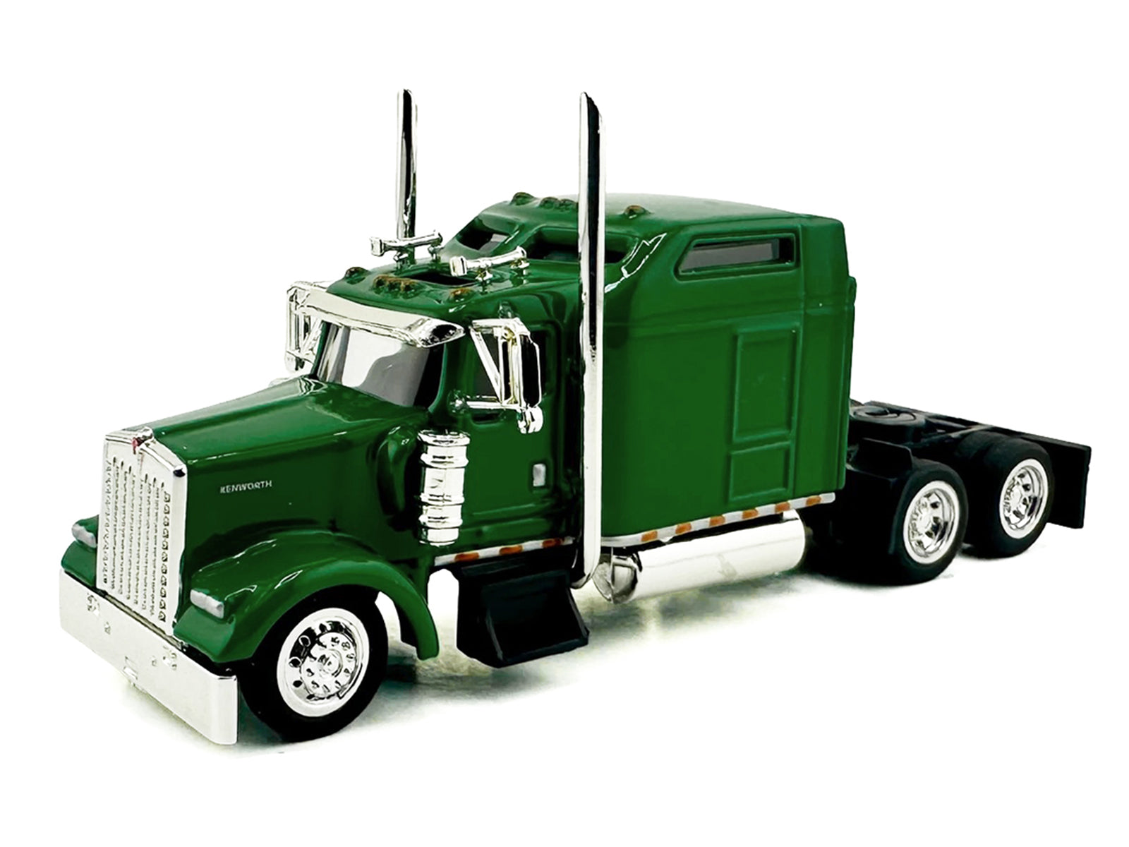 Kenworth W900L Truck Tractor with Sleeper Cab Green  1/87 (HO) Scale Plastic Model Car by HO Logistics - image 2