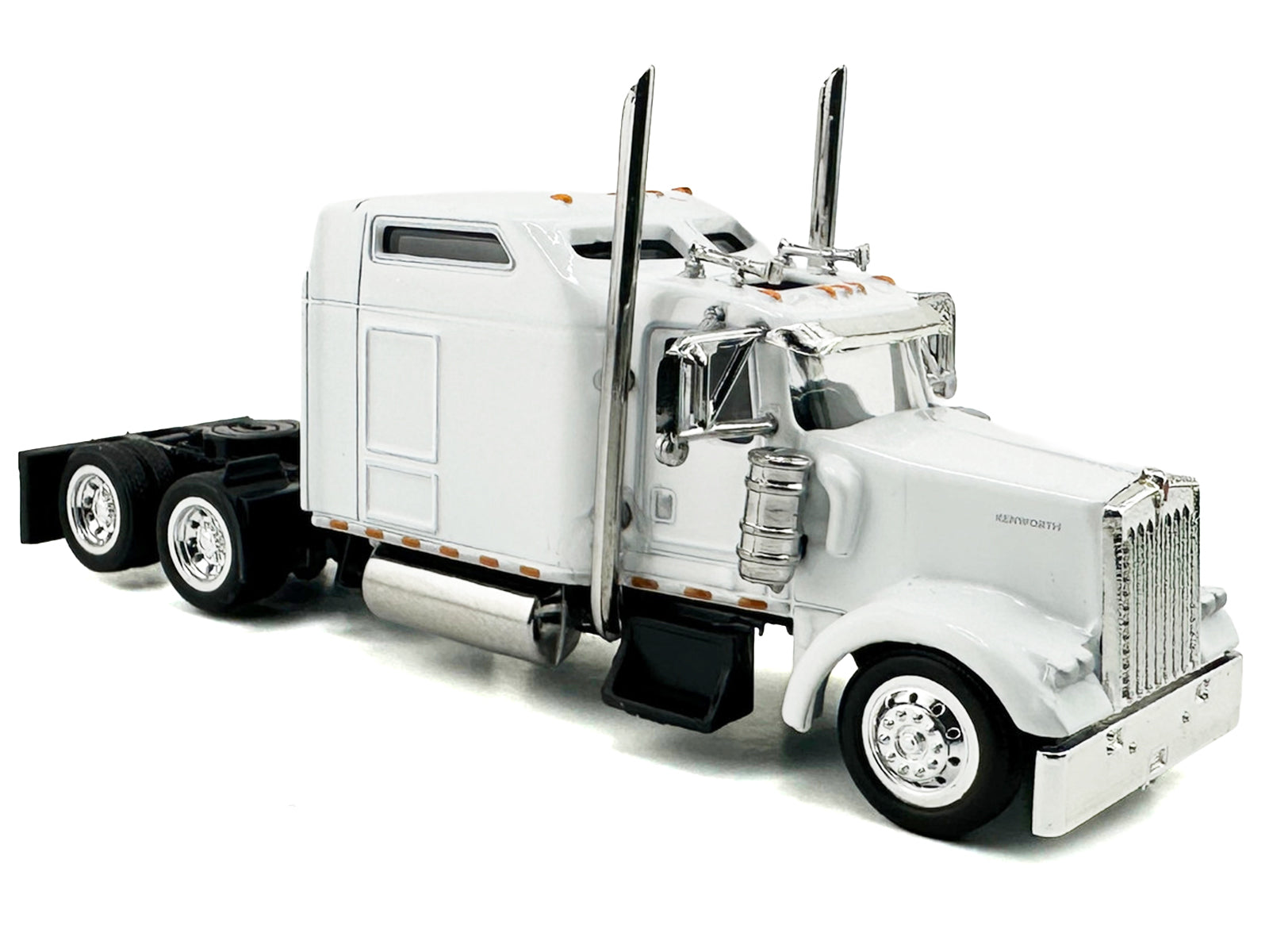 Kenworth W900L Truck Tractor with Sleeper Cab White 1/87 (HO) Scale Plastic Model Car by HO Logistics - image 3