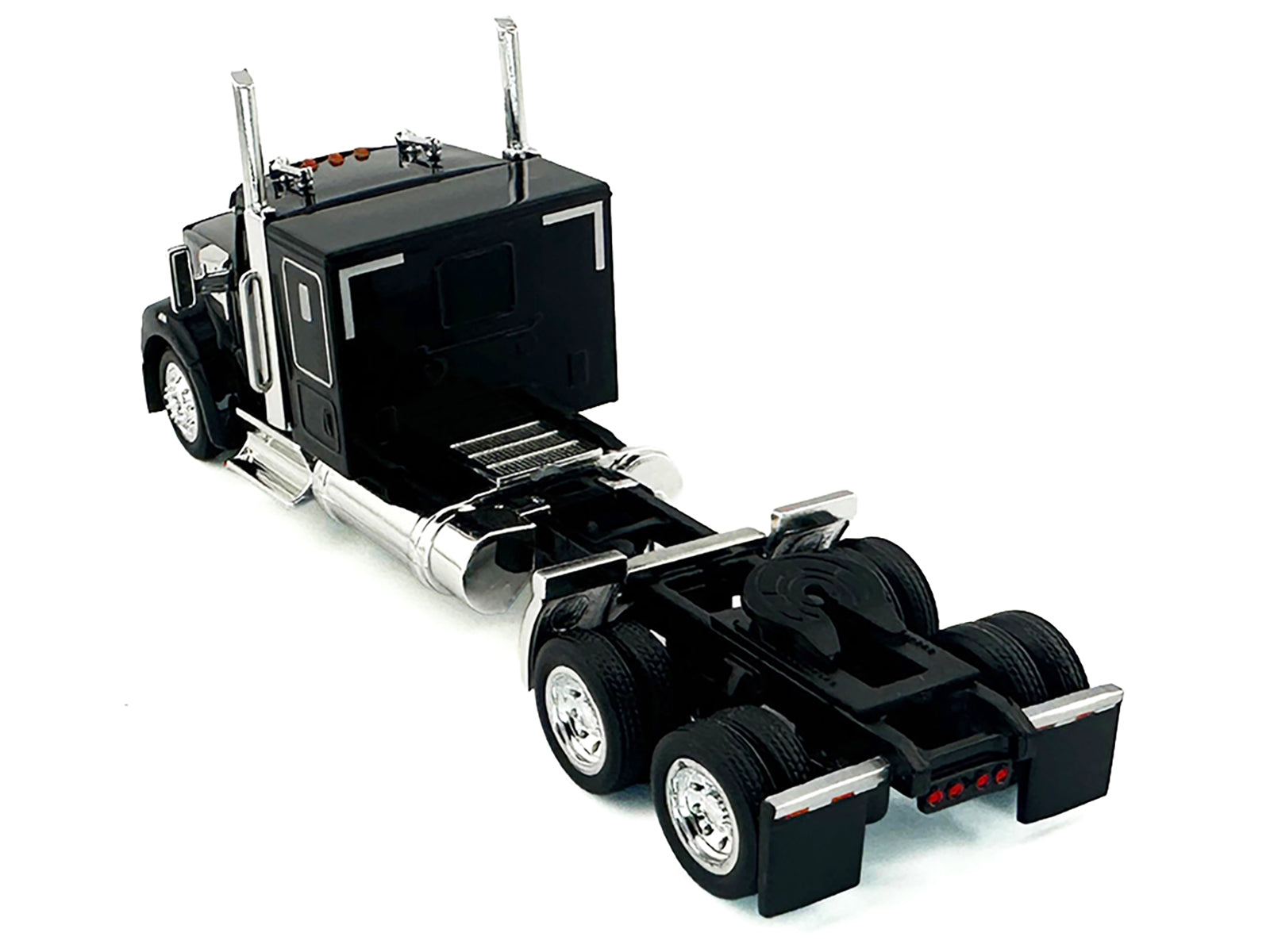 Kenworth W990 with Flat Top Sleeper Cab Black 1/87 (HO) Plastic Model Car by HO Logistics - image 3