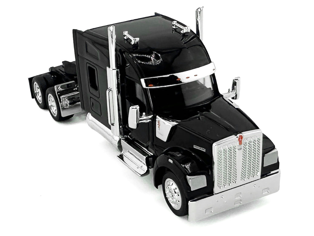 Kenworth W990 with Stand Up Sleeper Cab Black 1/87 (HO) Plastic Model Car by HO Logistics - image 2