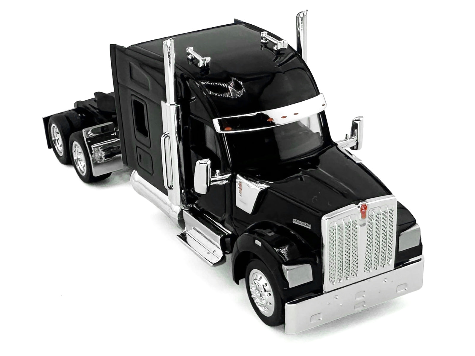 Kenworth W990 with Stand Up Sleeper Cab Black 1/87 (HO) Plastic Model Car by HO Logistics - image 2