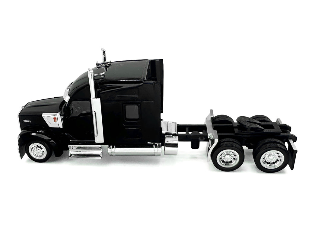 Kenworth W990 with Stand Up Sleeper Cab Black 1/87 (HO) Plastic Model Car by HO Logistics - image 3