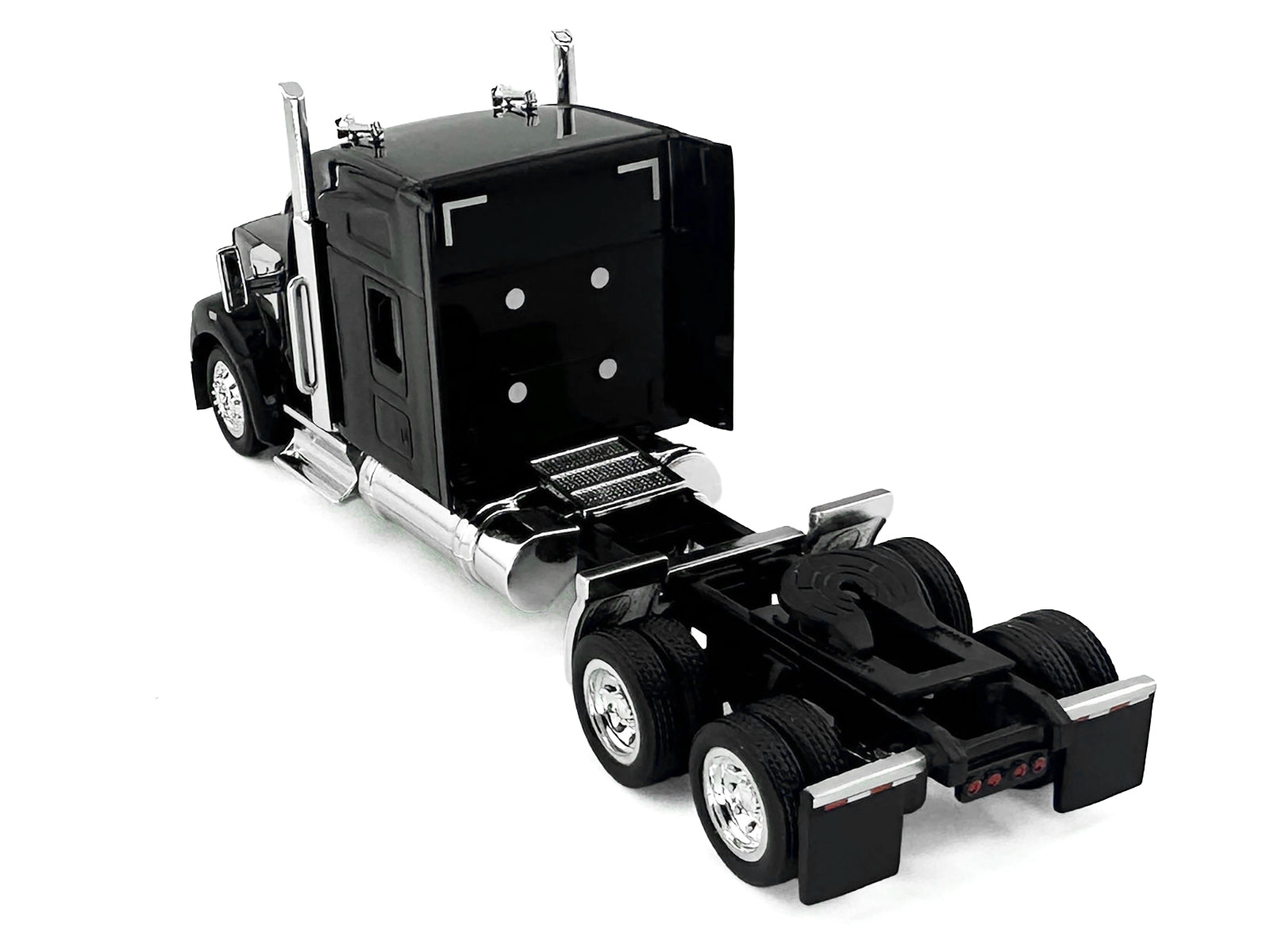 Kenworth W990 with Stand Up Sleeper Cab Black 1/87 (HO) Plastic Model Car by HO Logistics - image 4