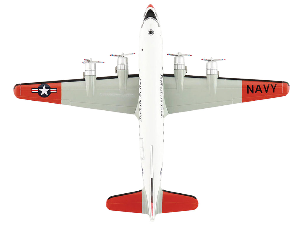Douglas C-54Q Skymaster Transport Aircraft "US Navy Test Pilot School" (1973) United States Navy "Airliner Series" 1/200 Diecast Model by Hobby Master - image 3