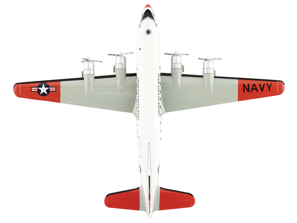 Douglas C-54Q Skymaster Transport Aircraft "US Navy Test Pilot School" (1973) United States Navy "Airliner Series" 1/200 Diecast Model by Hobby Master - image 3