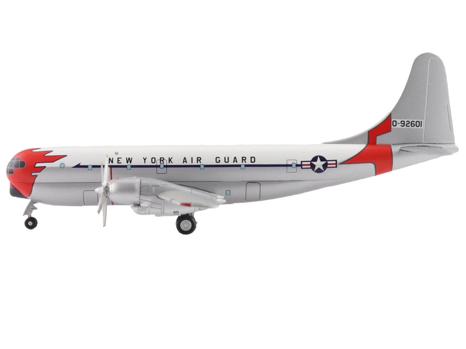 Boeing 377 C-97A Stratofreighter Transport Aircraft "49-2601 New York Air National Guard" United States Air Force "Airliner Series" 1/200 Diecast Model by Hobby Master - image 2