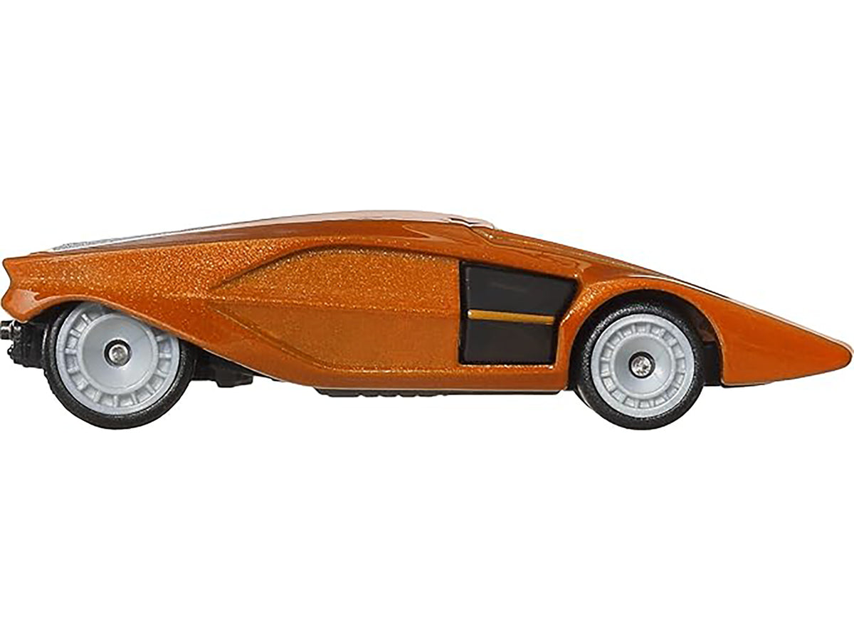 Lancia Stratos Zero Concept Car Orange Metallic "Hammer Drop" Series Diecast Model Car by Hot Wheels - image 2