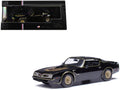 1977 Pontiac Trans Am Starlight Black with Hood Graphics 1/43 Diecast Model by IXO Models