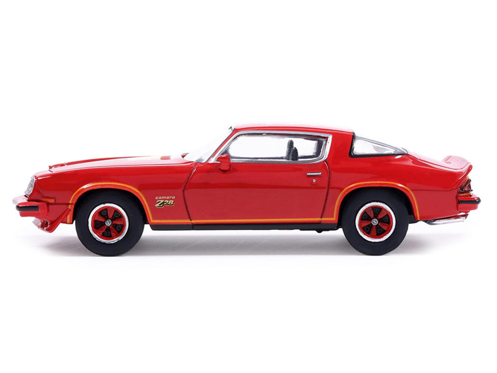 1977 Chevrolet Camaro Z28 Red with Hood Stripes 1/64 Diecast Model by IXO Models - image 2