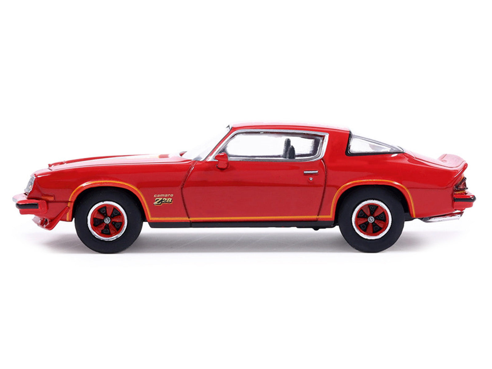 1977 Chevrolet Camaro Z28 Red with Hood Stripes 1/64 Diecast Model by IXO Models - image 2