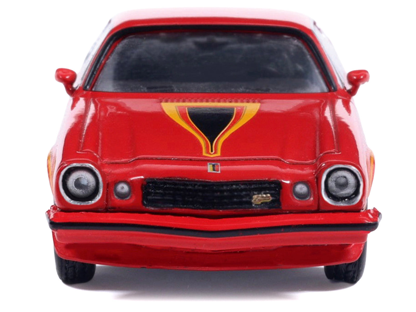 1977 Chevrolet Camaro Z28 Red with Hood Stripes 1/64 Diecast Model by IXO Models - image 4