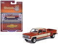 1975 Chevrolet Silverado K30 Crew Cab Dually Pickup Truck Grecian Bronze and Santa Fe Tan 1/64 Diecast Model Car by IXO Model