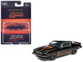 1977 Chevrolet Camaro Z28 Black with Stripes 1/64 Diecast Model Car by IXO Models