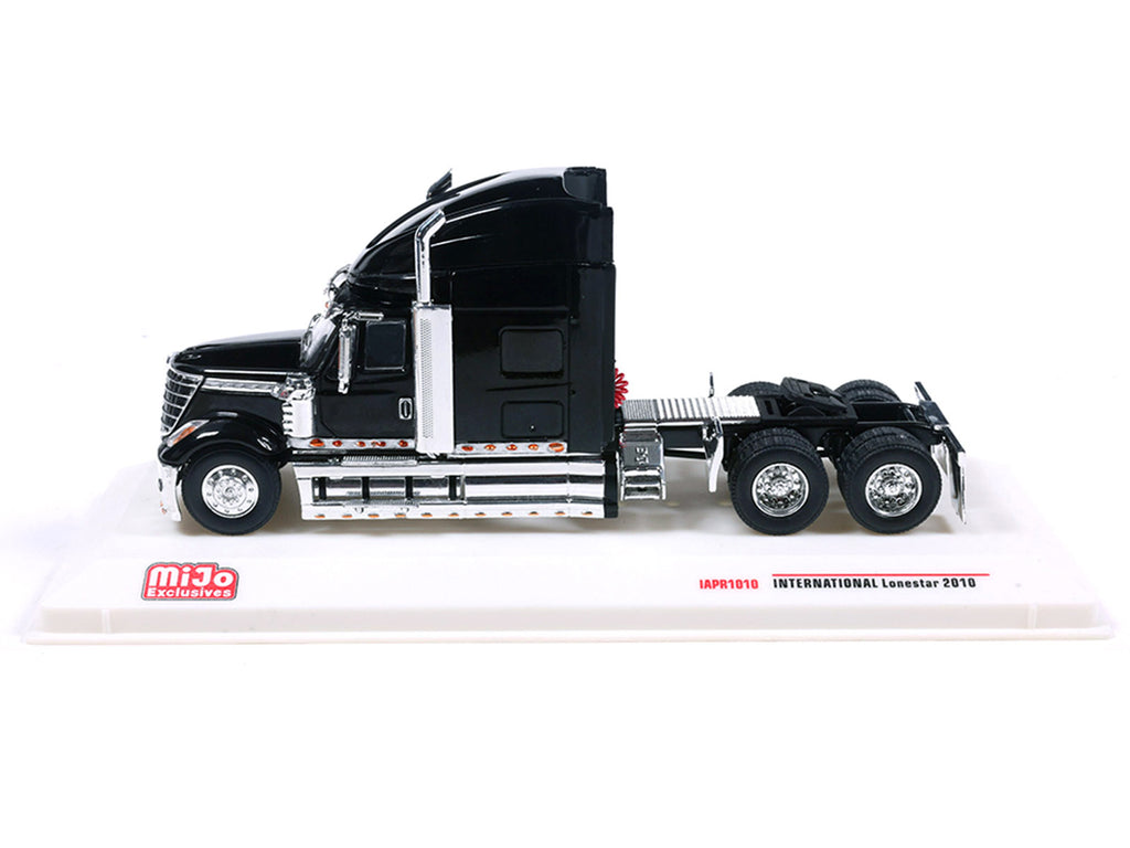 2010 International Lonestar Truck Tractor Black 1/64 Diecast Model by IXO Models - image 2