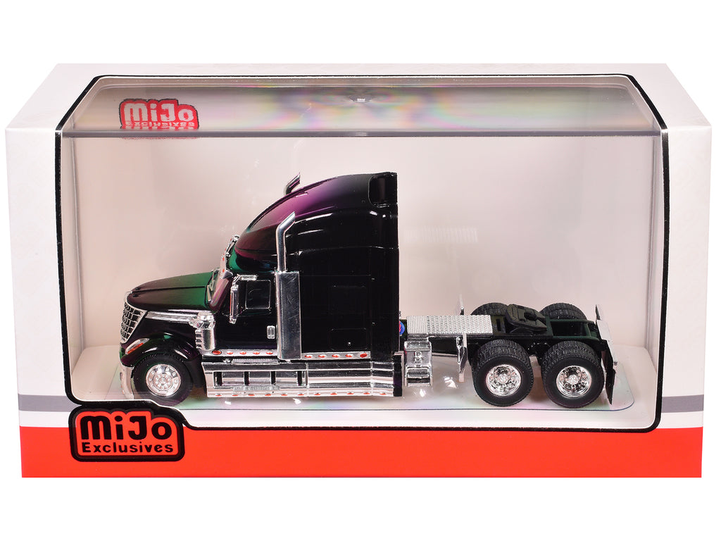 2010 International Lonestar Truck Tractor Black 1/64 Diecast Model by IXO Models - image 3