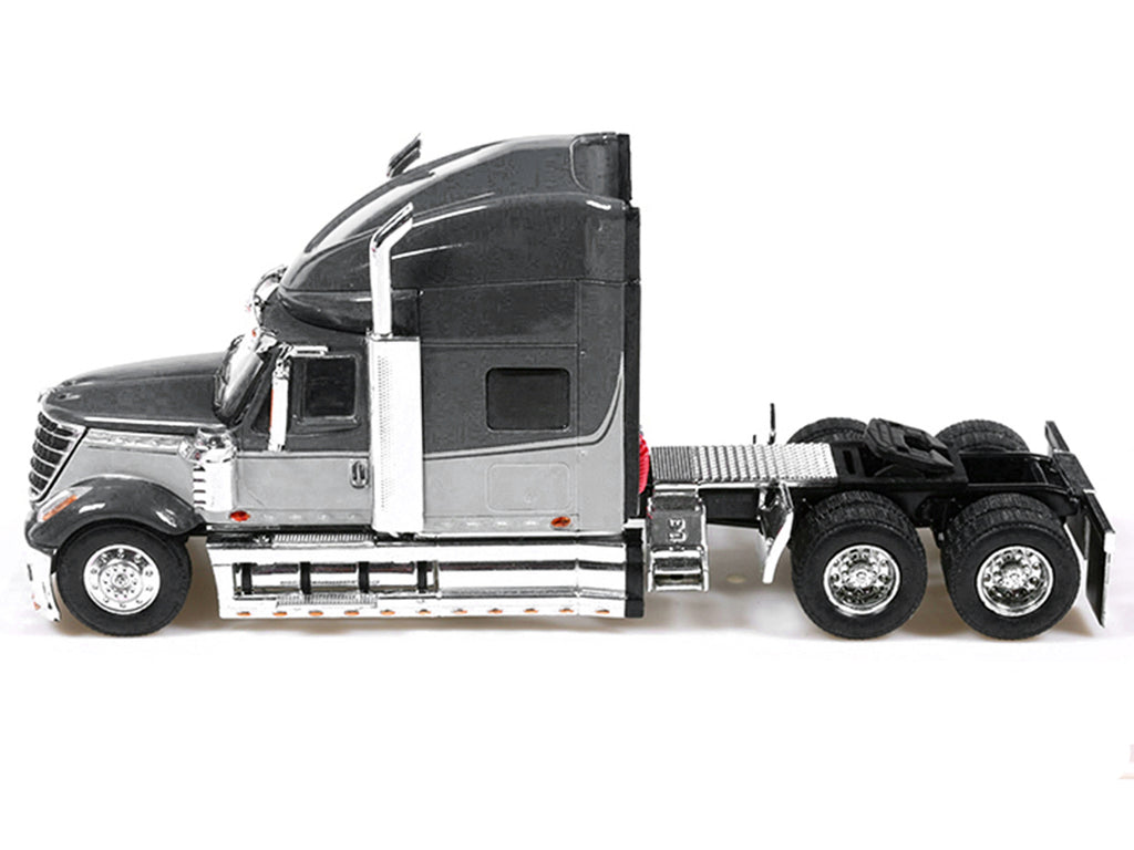 2010 International Lonestar Truck Tractor Gray and Light Gray Two-Tone 1/64 Diecast Model by IXO Models - image 2