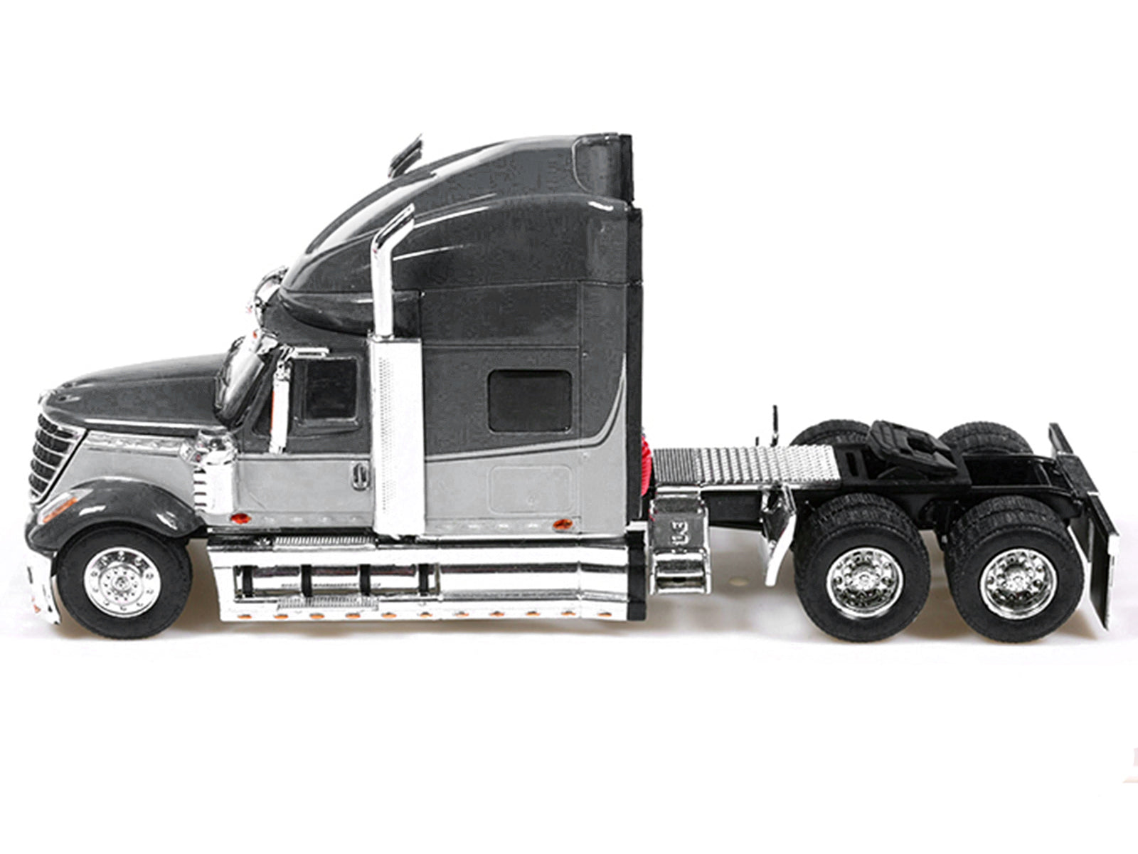 2010 International Lonestar Truck Tractor Gray and Light Gray Two-Tone 1/64 Diecast Model by IXO Models - image 2