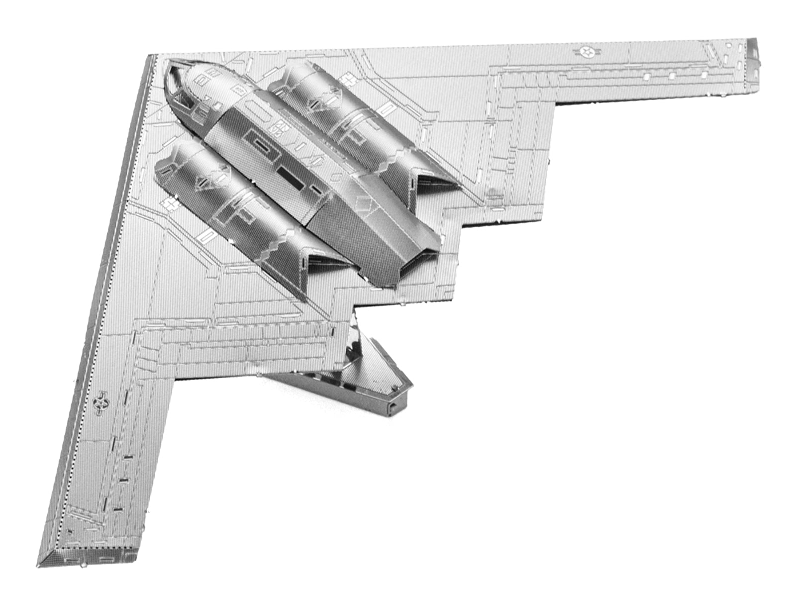 Model Kit Northrop Grumman B-2 Spirit Stealth Bomber Aircraft (Moderate Difficulty) Steel Model by Metal Earth - image 2