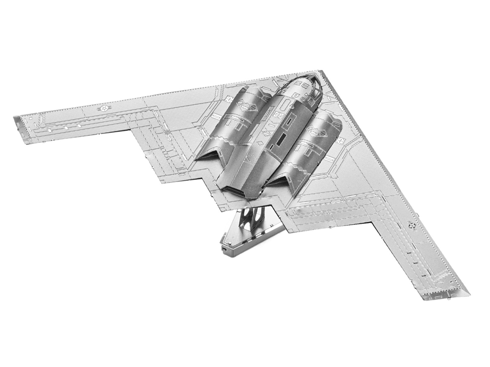 Model Kit Northrop Grumman B-2 Spirit Stealth Bomber Aircraft (Moderate Difficulty) Steel Model by Metal Earth - image 3