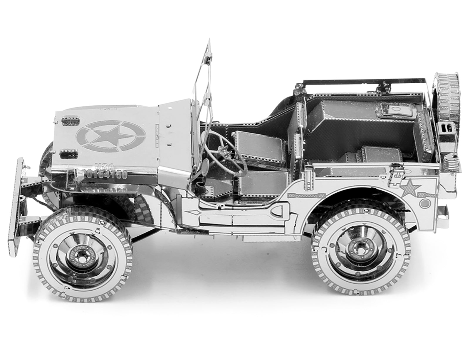 Model Kit Willys Overland Jeep (Challenging Difficulty) Steel Model by Metal Earth - image 2