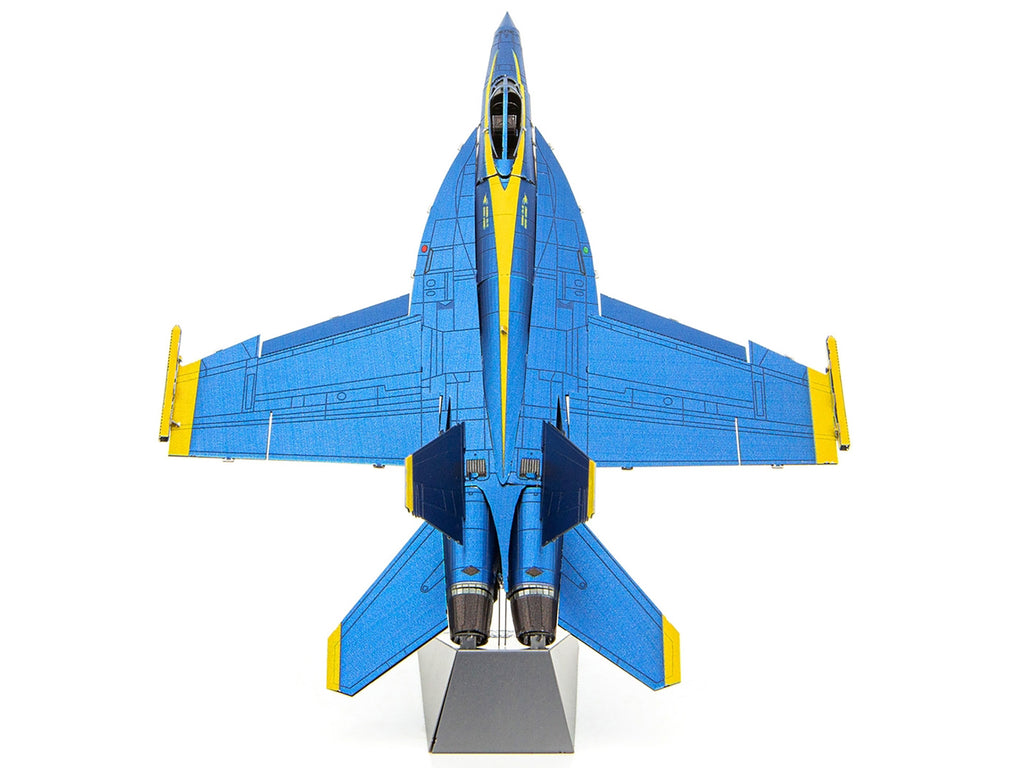 Model Kit Boeing F/A-18 Super Hornet Fighter Aircraft "Blue Angels #5" United States Navy (Challenging Difficulty) Steel Model by Metal Earth - image 3