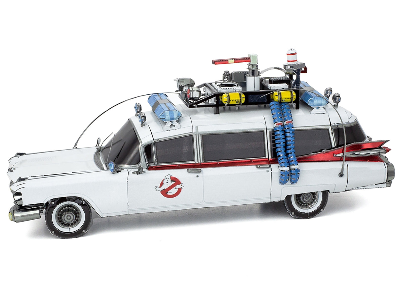 Model Kit Ecto-1 Car White "Ghostbusters" (1984) Movie (Challenging Difficulty) Steel Model by Metal Earth - image 2