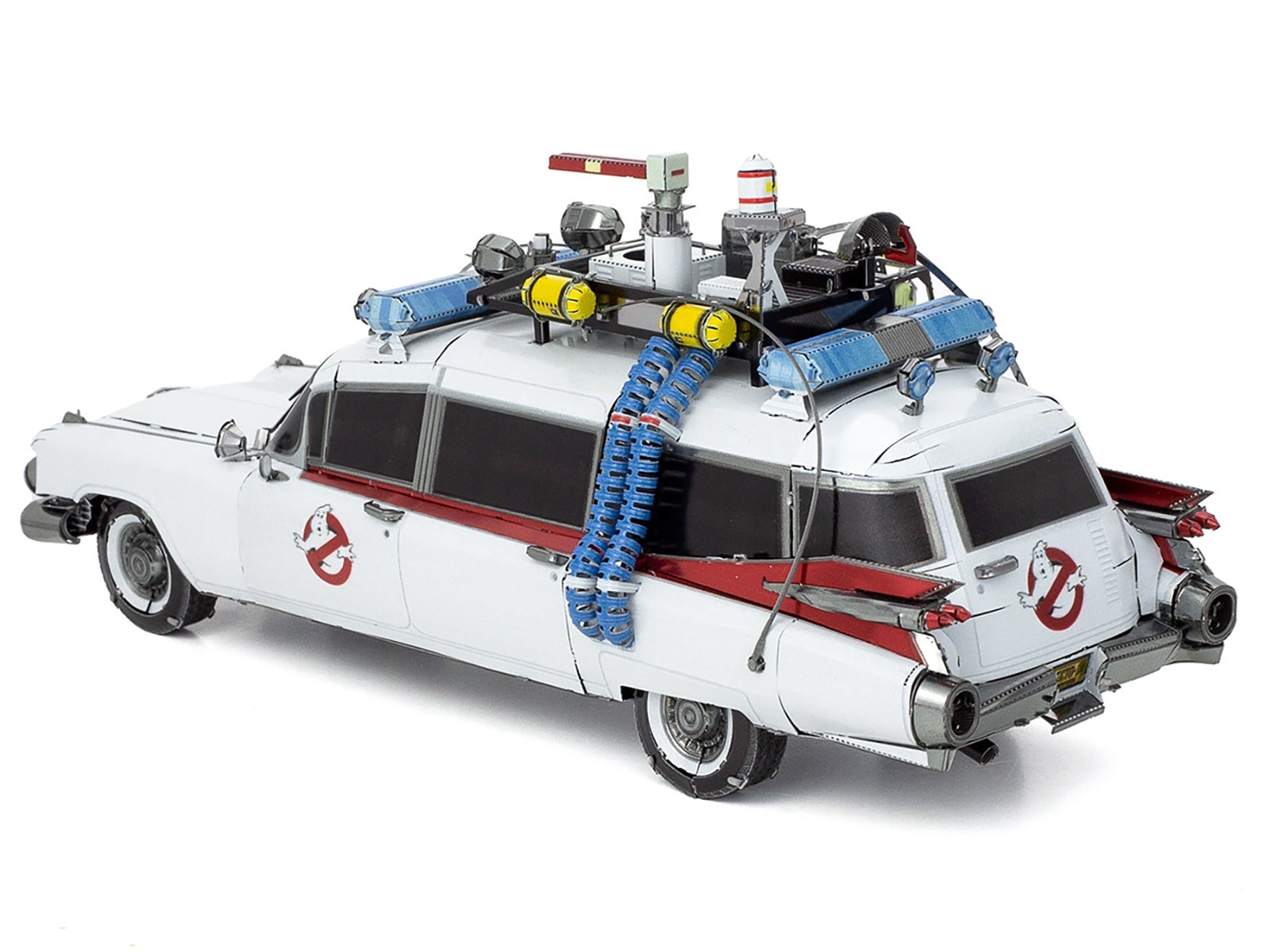 Model Kit Ecto-1 Car White "Ghostbusters" (1984) Movie (Challenging Difficulty) Steel Model by Metal Earth - image 3