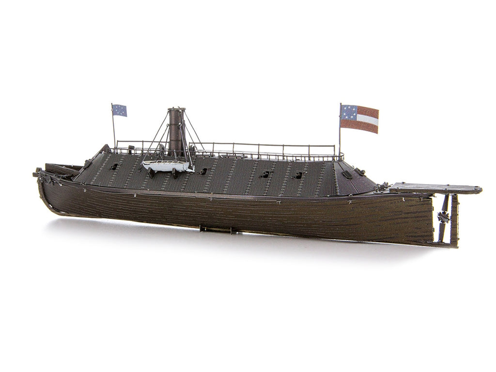 Model Kit USS Monitor and USS Merrimack Ironclad Warships "Battle of the Ironclads" (Challenging Difficulty) Steel Model by Metal Earth - image 3