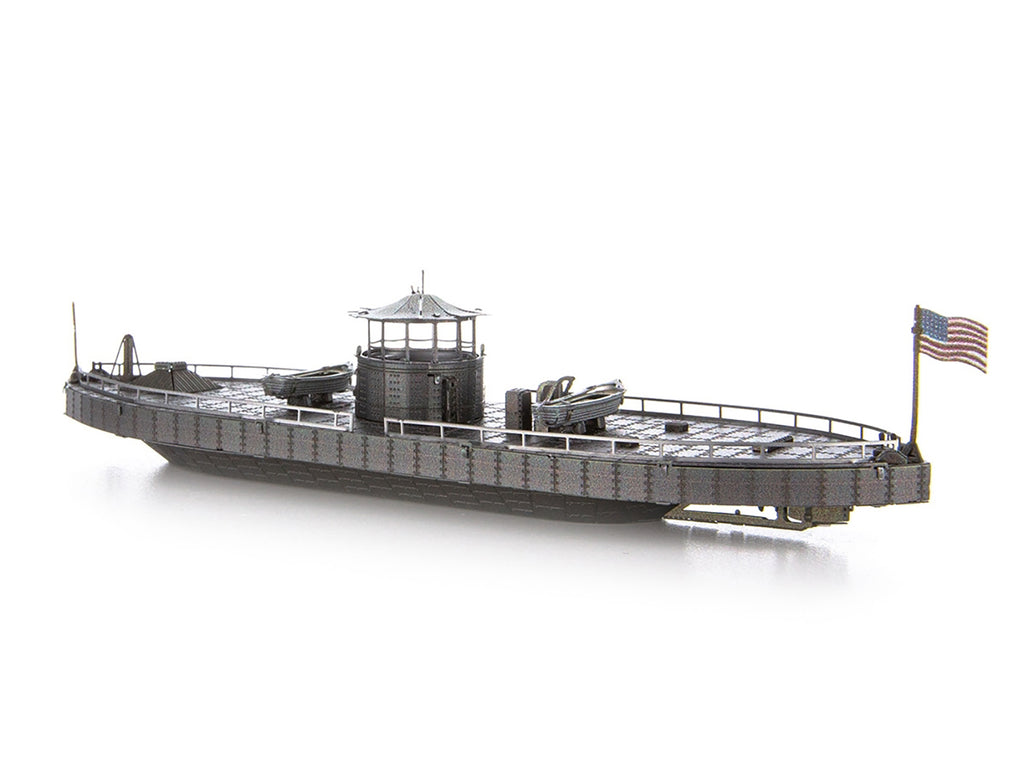 Model Kit USS Monitor and USS Merrimack Ironclad Warships "Battle of the Ironclads" (Challenging Difficulty) Steel Model by Metal Earth - image 4