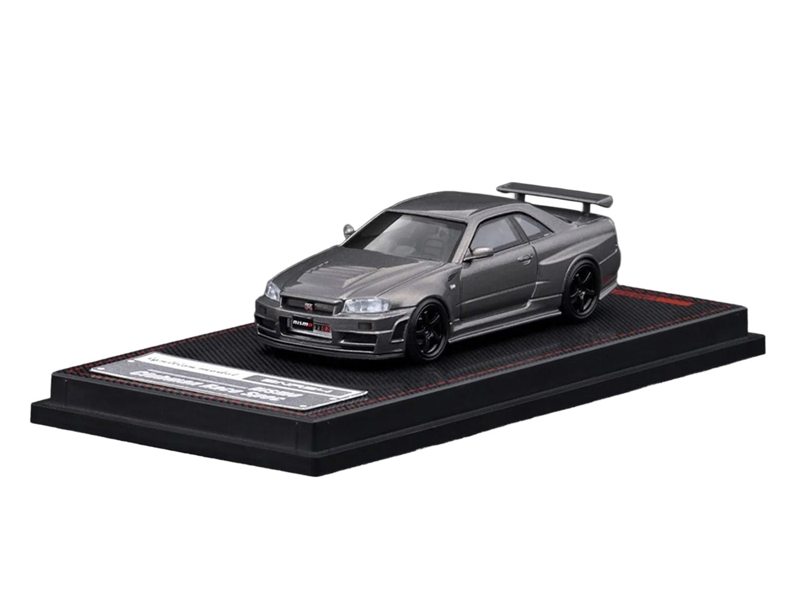 Nissan Skyline GT-R (BNR34) Nismo CRS RHD (Right Hand Drive) Gray Metallic 1/64 Diecast Model Car by Ignition Model - image 2