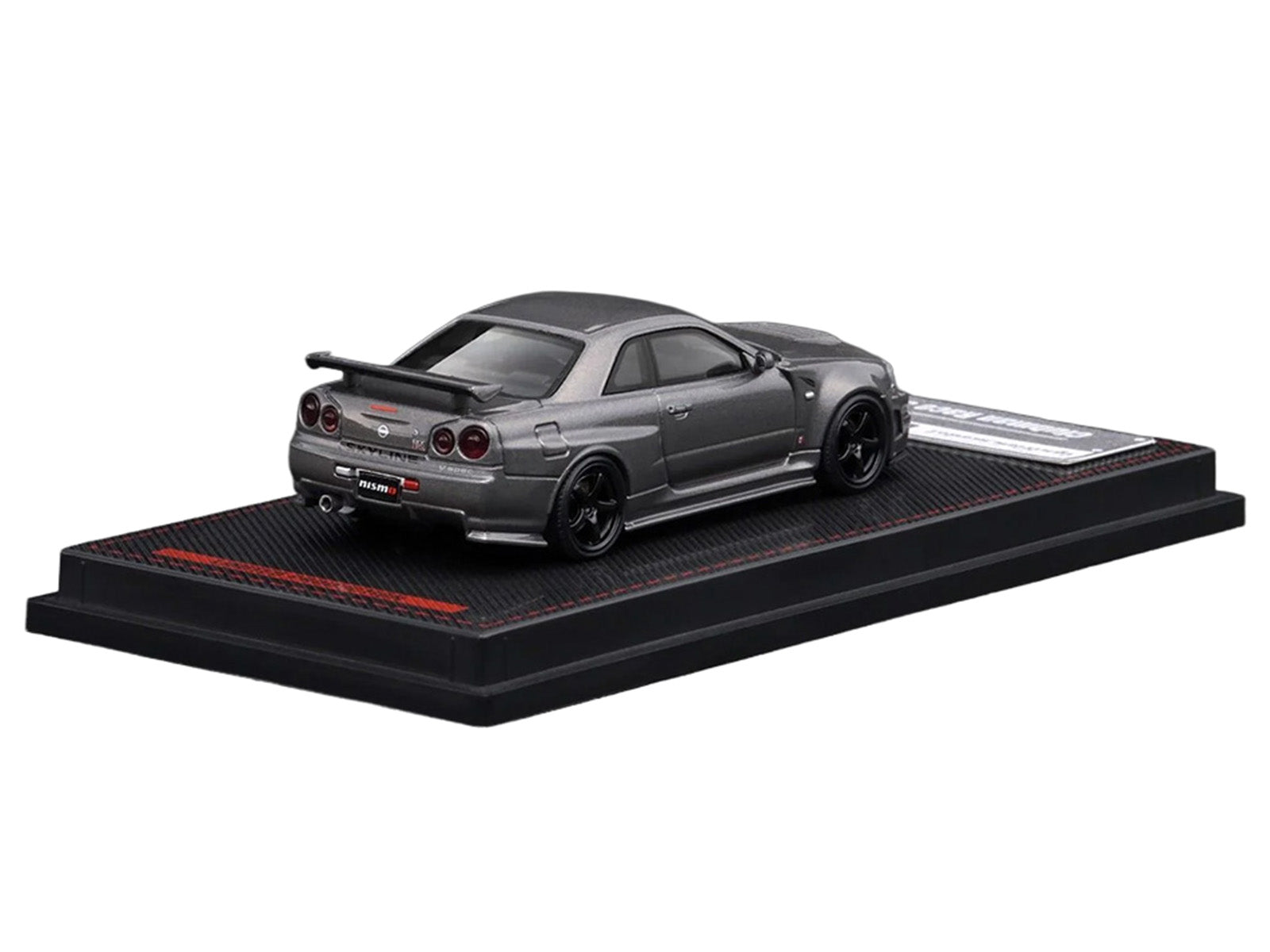 Nissan Skyline GT-R (BNR34) Nismo CRS RHD (Right Hand Drive) Gray Metallic 1/64 Diecast Model Car by Ignition Model - image 3