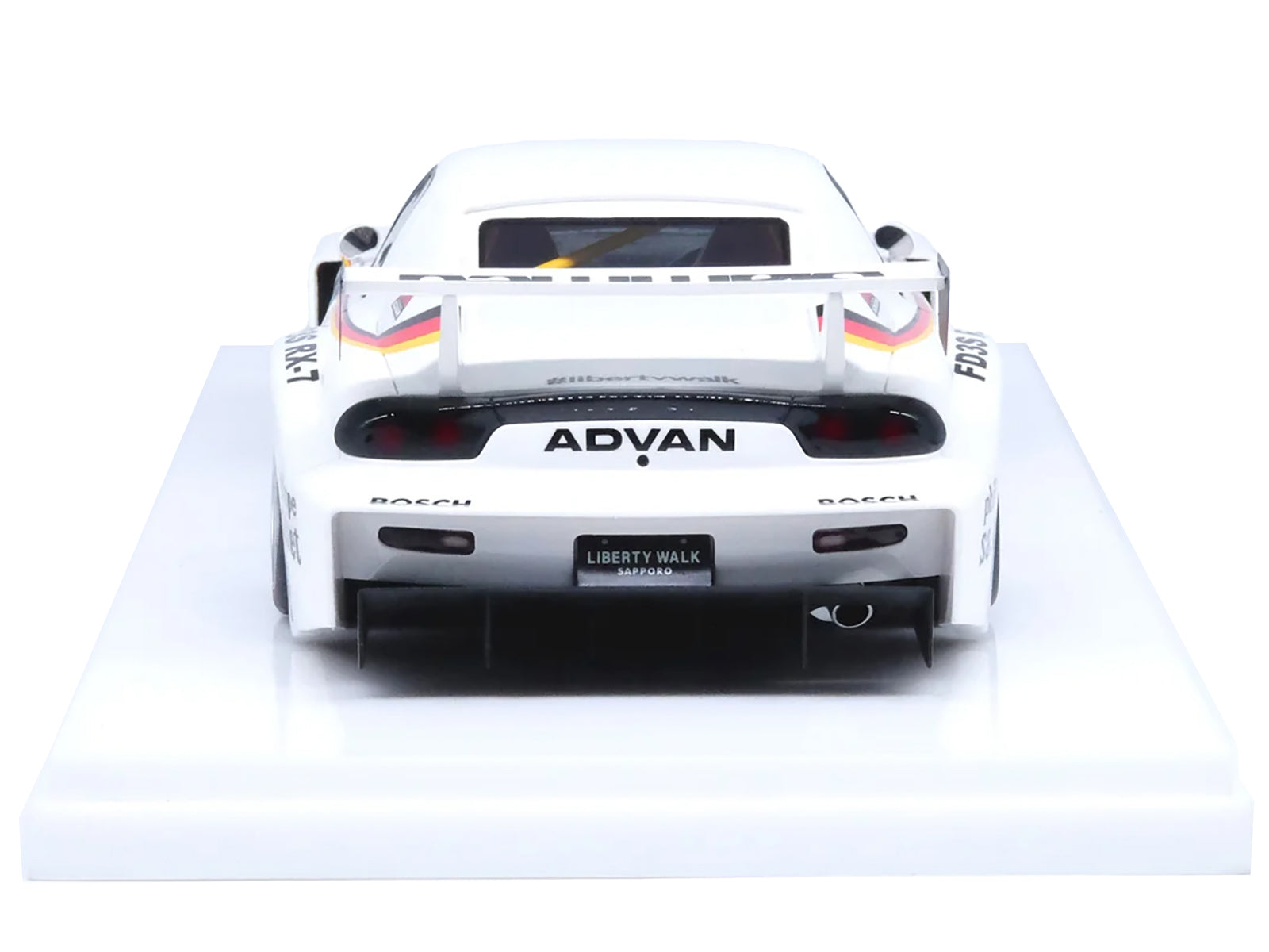 Mazda RX7 (FD3S) LB-Super Silhouette RHD (Right Hand Drive) #41 White with Stripes and Graphics 1/18 Model Car by Inno Models - image 5