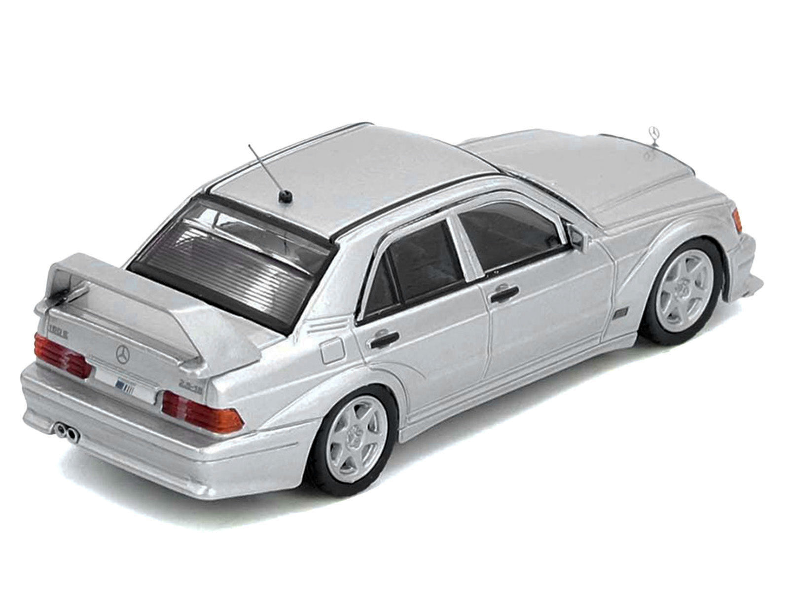 Mercedes-Benz 190E 2.5-16 Evolution II Silver Metallic 1/64 Diecast Model Car by Inno Models - image 3