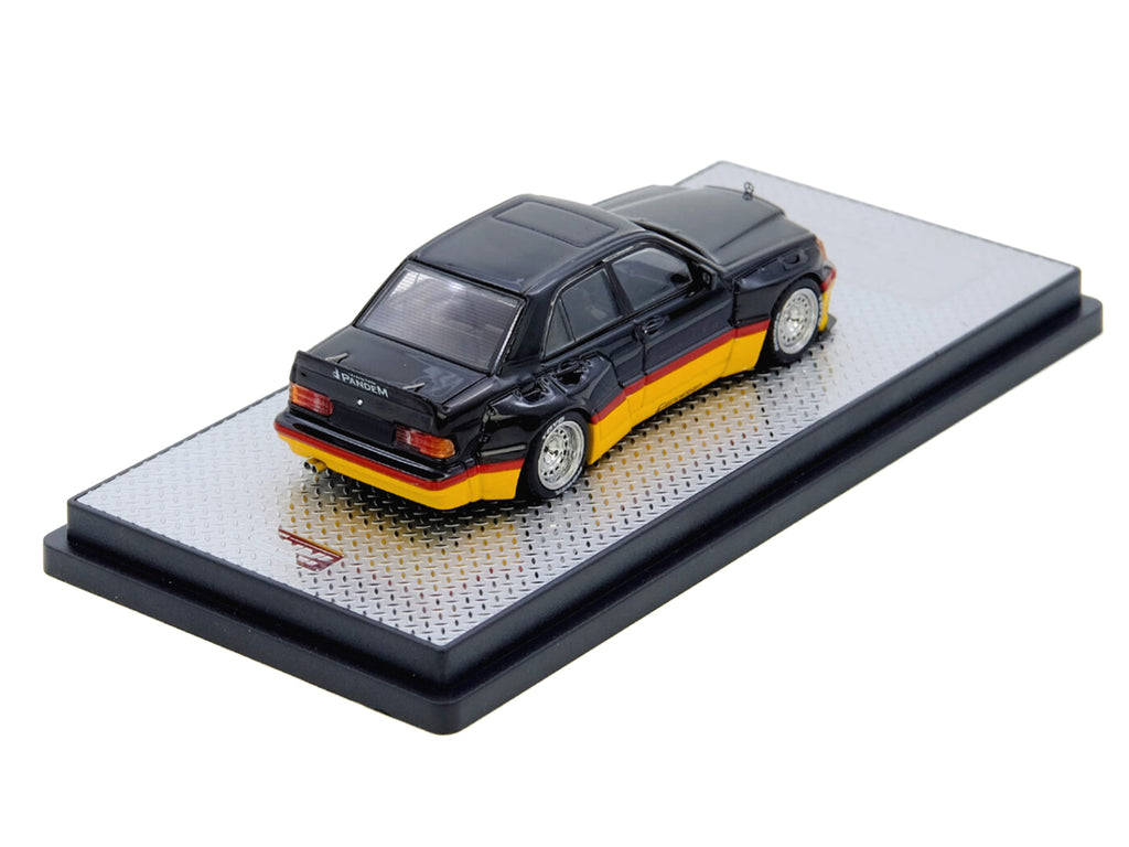 Pandem Rocket Bunny 190E Black with Red and Yellow Stripes "Diecast Con Madrid 2026 Event Edition" 1/64 Diecast Model Car by Inno Models - image 5