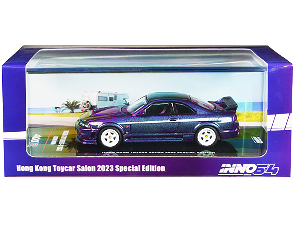 Nissan Skyline GT-R (R33) Nismo 400R RHD (Right Hand Drive) Midnight Purple II Metallic "Hong Kong Toycar Salon 2023 Special Edition" 1/64 Diecast Model Car by Inno Models - image 3