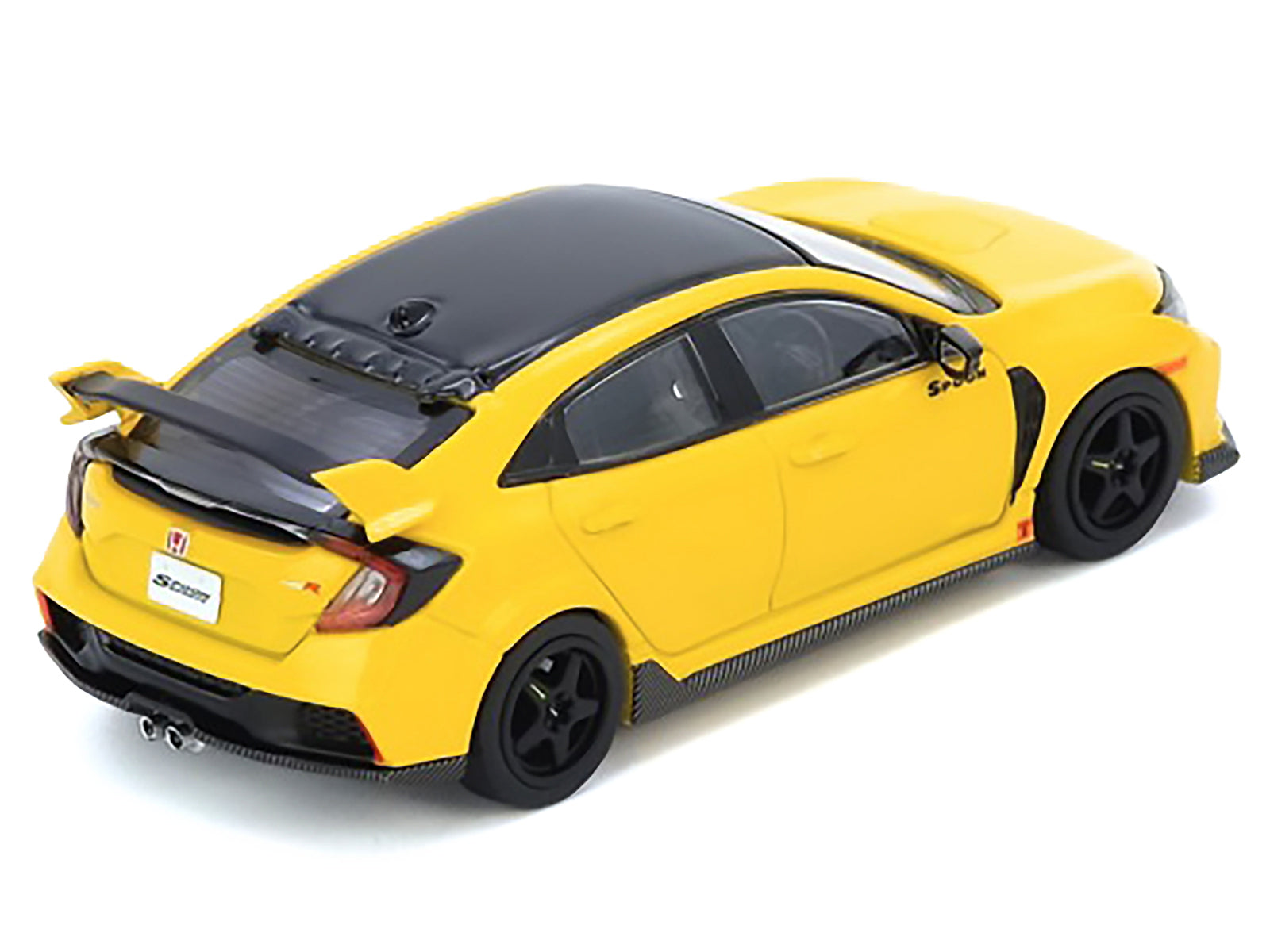 Honda Civic Type R (FK8) RHD (Right Hand Drive) Yellow with Black Top 1/64 Diecast Model Car by Inno Models - image 2