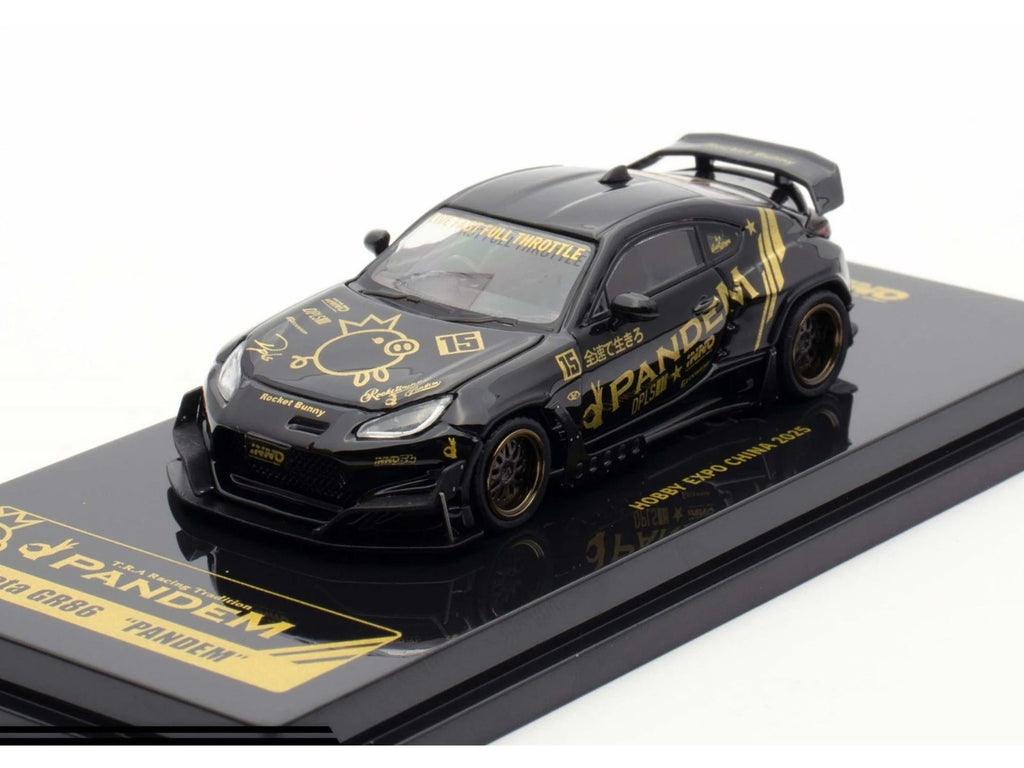 Toyota GR86 "Pandem" RHD (Right Hand Drive) Black with Gold Graphics "Hobby Expo China 2025 Event Exclusive" 1/64 Diecast Model Car by Inno Models - image 5