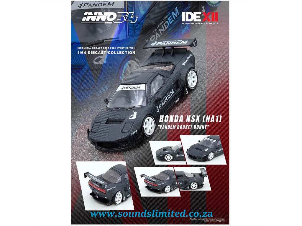 Honda NSX (NA1) RHD (Right Hand Drive) "Pandem Rocket Bunny" Carbon Fiber "Indonesia Diecast Expo 2025 Event Edition" 1/64 Diecast Model Car by Inno Models - image 3