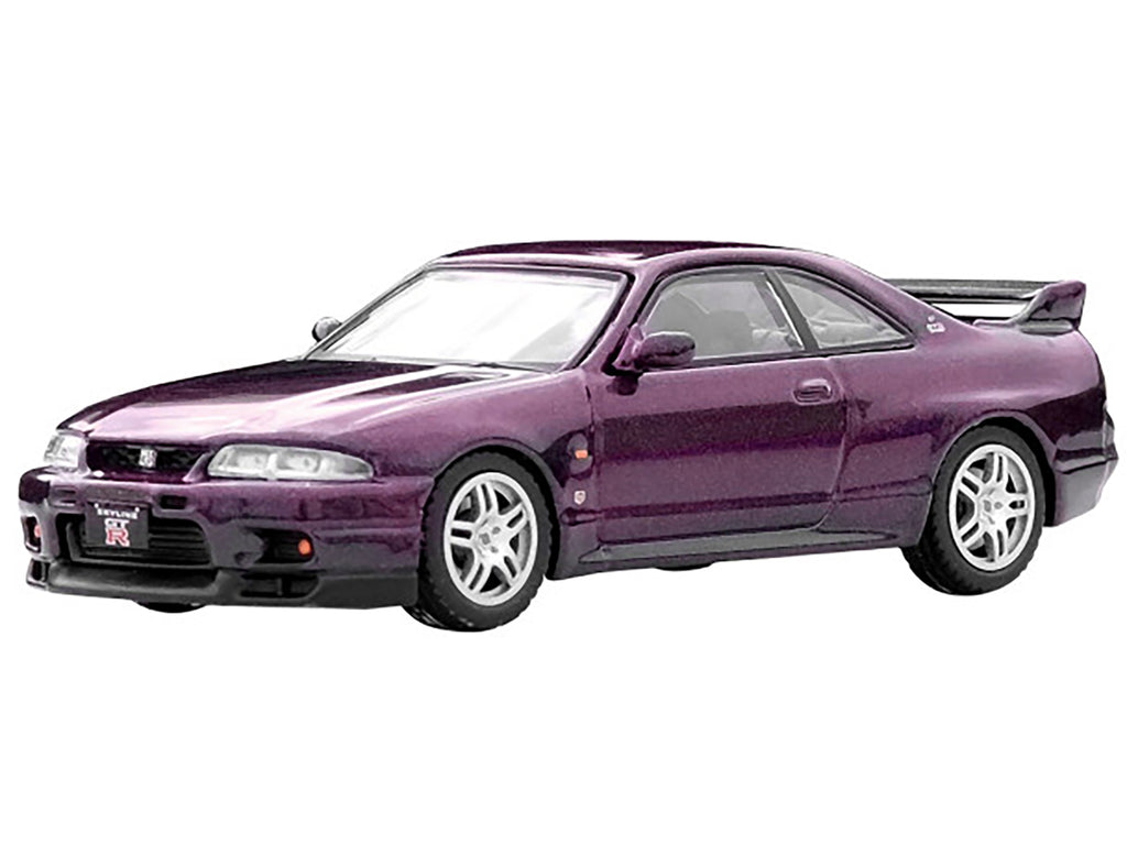 Nissan Skyline GT-R (R33) RHD (Right Hand Drive) Midnight Purple Metallic 1/64 Diecast Model Car by Inno Models - image 3