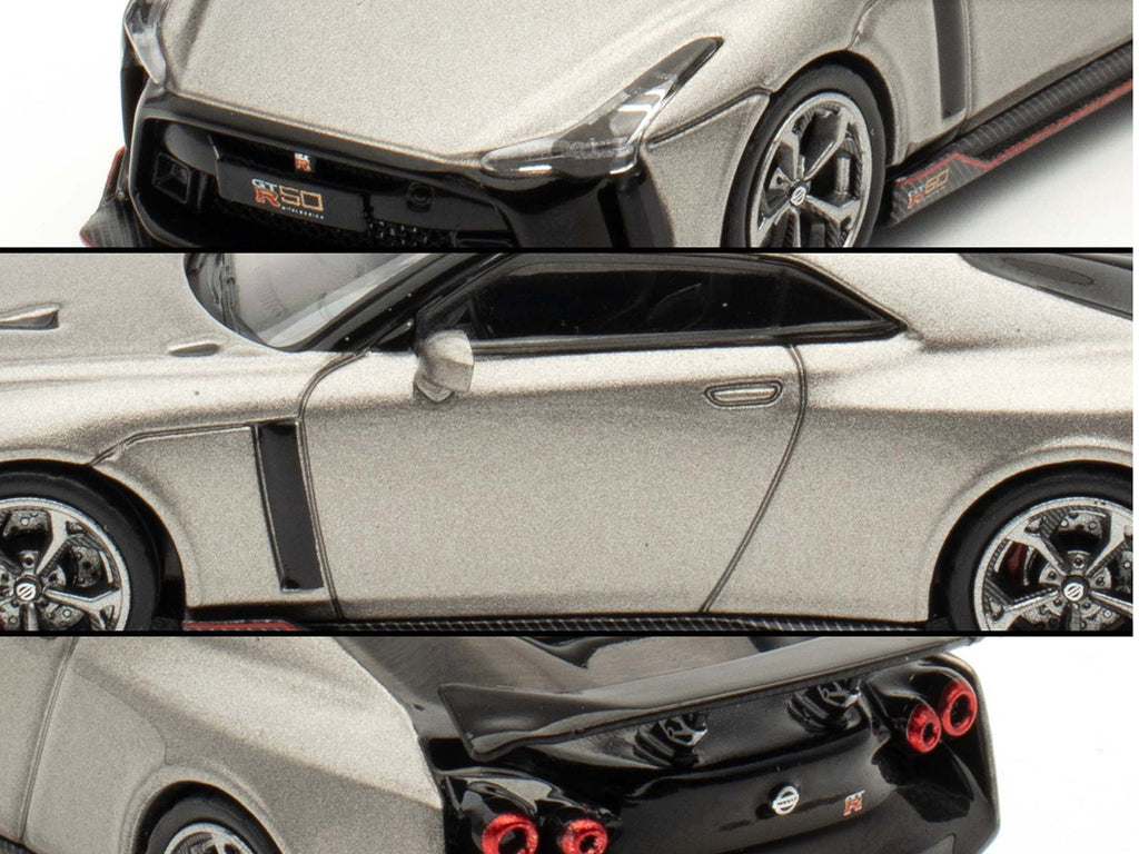 Nissan GT-R50 By ItalDesign Gray Metallic "Indonesia Diecast Expo 2024 Exclusive Edition" 1/64 Diecast Model Car by Inno Models - image 2